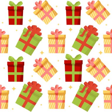 Hediye kutularıyla kusursuz desen