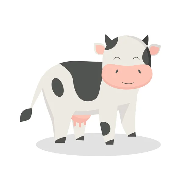 Cartoon cow art. Vector illustration farm animal