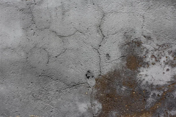 Pared Gris Cemento Concreto Con Grieta Edificio Industrial Fondo Grunge —  Fotos de Stock