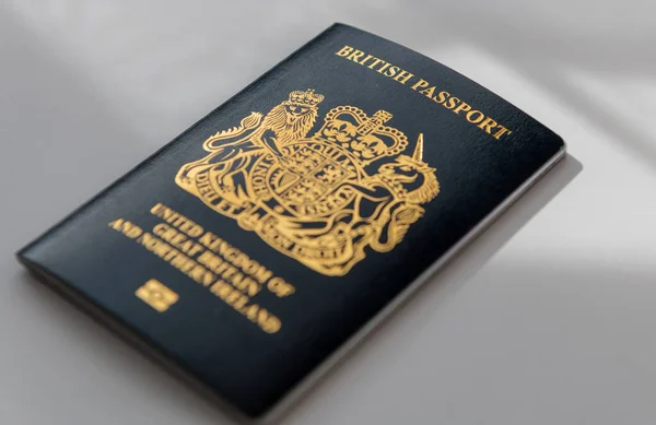 Post Brexit Passaporte Britânico Preto — Fotografia de Stock