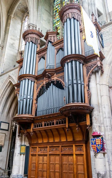 Londra Regno Unito 2021 Organo Nel Transetto Sud Della Cattedrale — Foto Stock