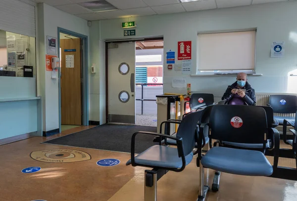 Londres Reino Unido 2020 Vista Interior Sala Recepção Hospital Nhs — Fotografia de Stock