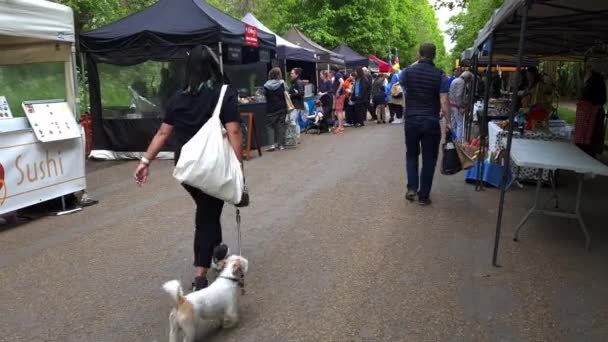 London 2022 General View Farmers Market Held Sundays Alexandra Palace — Vídeo de Stock