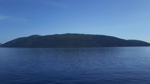 Ítaca Isla Ithaki Grecia Como Vista Desde Mar Hermoso Día — Vídeo de stock
