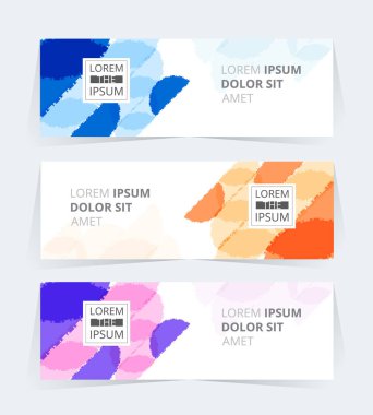 Vektör soyut grafik tasarımı Banner Deseni arkaplan ağ şablonu.