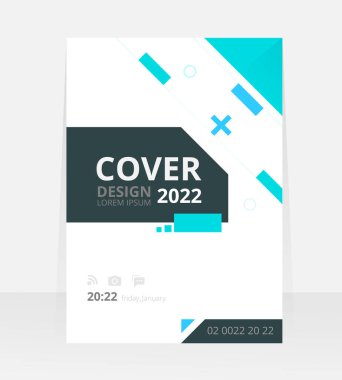 Vektör soyut tasarım Kapak Raporu Broşür Flyer Banner Deseni arka planı.