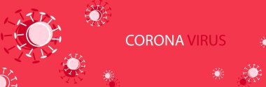 Vektör tasarımı COVID-19 Coronavirus konsepti.