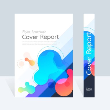 Vektör soyut tasarım Kapak Raporu Broşür Flyer Banner Deseni arka planı.