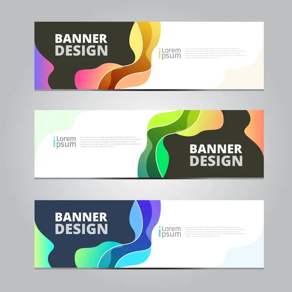 Vector Design Gráfico Abstrato Banner Padrão Modelo Fundo Web — Vetor de Stock