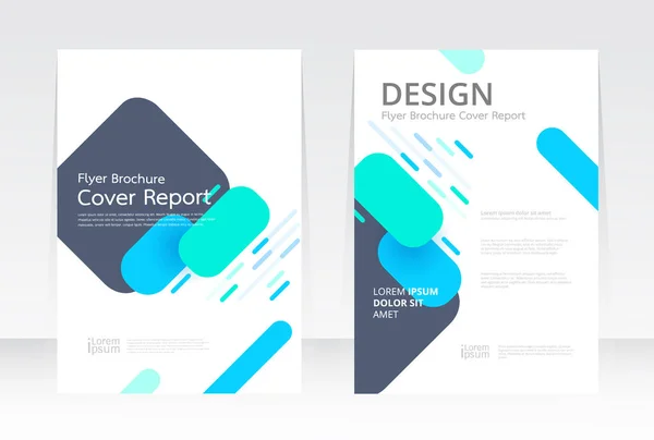 ベクトル抽象デザインカバーレポートパンフレットフライヤーバナーパターン背景 — ストックベクタ