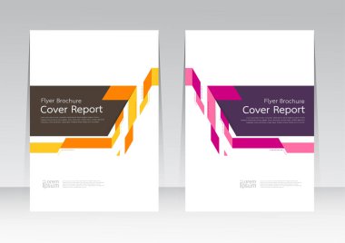 Vektör soyut tasarım Kapak Raporu Broşür Flyer Banner Deseni arka planı.