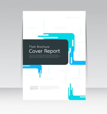 Vektör soyut tasarım Kapak Raporu Broşür Flyer Banner Deseni arka planı.