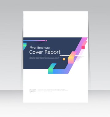 Vektör soyut tasarım Kapak Raporu Broşür Flyer Banner Deseni arka planı.
