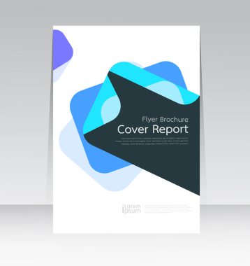 Vektör soyut tasarım Kapak Raporu Broşür Flyer Banner Deseni arka planı.