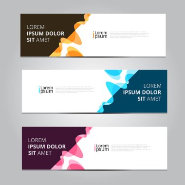 Vektör soyut grafik tasarımı Banner Deseni arkaplan ağ şablonu.