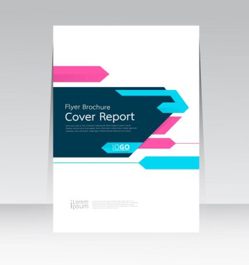 Vektör soyut tasarım Kapak Raporu Broşür Flyer Banner Deseni arka planı.