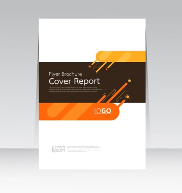Vektör soyut tasarım Kapak Raporu Broşür Flyer Banner Deseni arka planı.