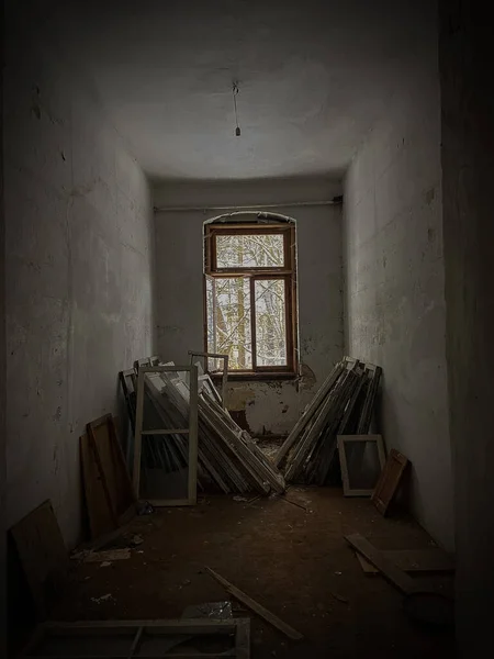 Hospital Psiquiátrico Abandonado Allenberg Atmosfera Paranormal Alemã — Fotografia de Stock