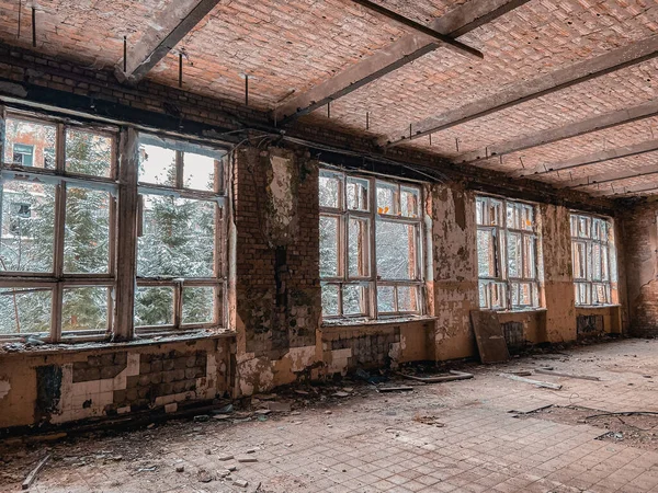 Hospital Psiquiátrico Abandonado Allenberg Atmosfera Paranormal Alemã — Fotografia de Stock