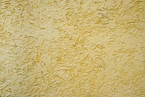 Lebendig Bemalte Gelbe Wand Mit Textur — Stockfoto