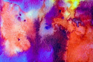 Kağıt üzerinde renkli desenli suluboya arkaplan