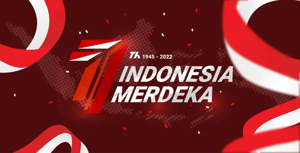 Background Years Indonesian Independence — 图库矢量图片