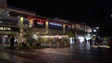 Gece San Miguel Meydanı - Lima, Peru - Ekim 2021
