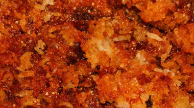 Delicious spicy fried rice crust