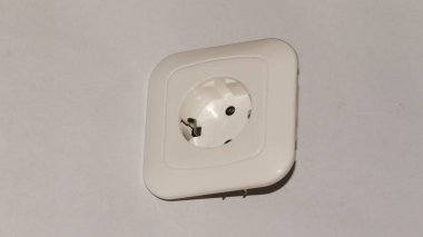 Duvardaki beyaz soket