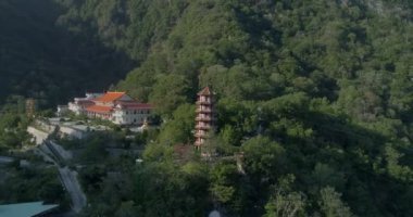 Taroko Boğazı Tayvan 'da sonbahar manzarası