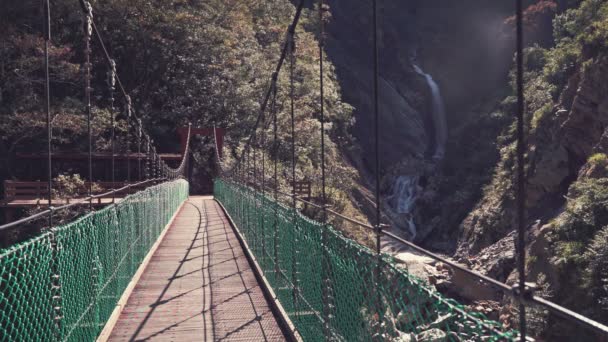 Gyönyörű Kanyon Taroko Szurdok Nemzeti Parkban Tajvan — Stock videók