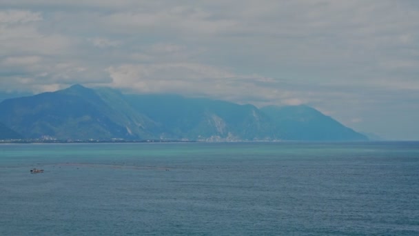 Luchtfoto Van Malongayangay Het Grootste Meer Taiwan — Stockvideo