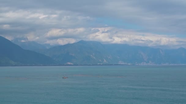 Αεροπλάνο Της Malongayangay Είναι Μεγαλύτερη Λίμνη Στην Ταϊβάν — Αρχείο Βίντεο