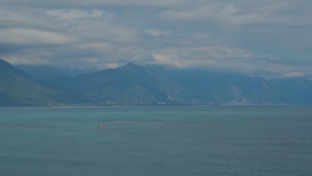 Luchtfoto Van Malongayangay Het Grootste Meer Taiwan — Stockvideo