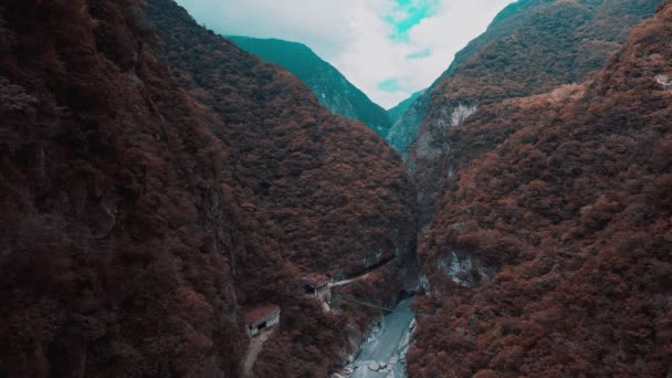 Parque Nacional Del Desfiladero Taroko Taiwán — Vídeos de Stock
