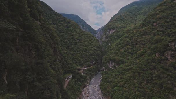 Taroko Desfiladeiro Parque Nacional Taiwan — Vídeo de Stock