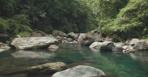 Krásná Krajina Sakul Vodopád Hualien Taiwan — Stock video
