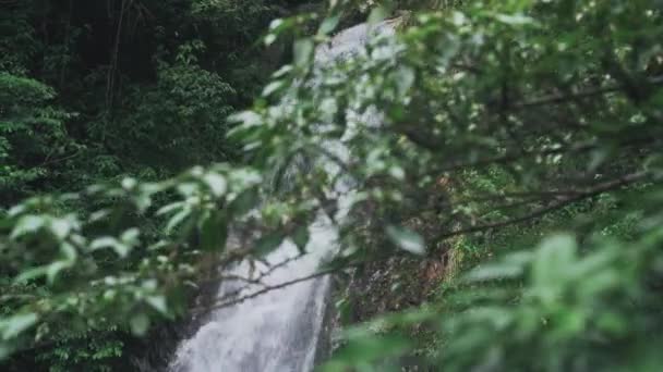 Pemandangan Indah Air Terjun Sakul Hualien Taiwan — Stok Video