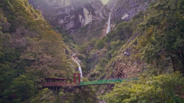 Hermoso Cañón Parque Nacional Taroko Gorge Taiwán — Vídeo de stock