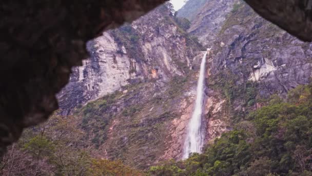 Indah Canyon Taroko Gorge Taman Nasional Taiwan — Stok Video