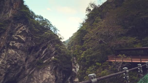 Frumos Canion Parcul Național Cheile Taroko Taiwan — Videoclip de stoc