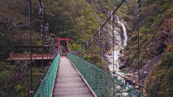 Belo Desfiladeiro Parque Nacional Taroko Gorge Taiwan — Vídeo de Stock