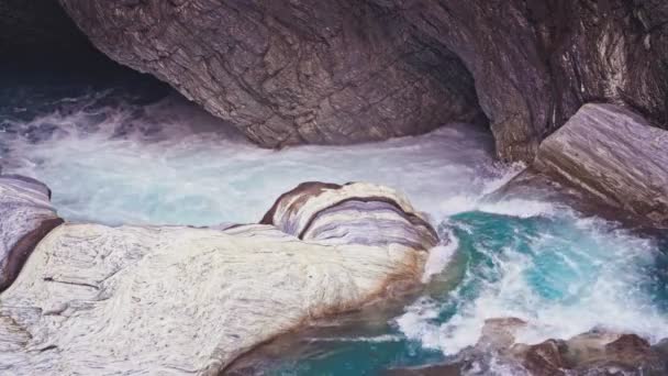 Belo Desfiladeiro Parque Nacional Taroko Gorge Taiwan — Vídeo de Stock