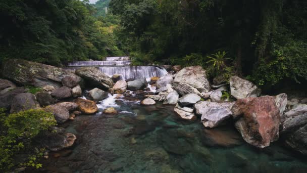 Schöne Schlucht Taroko Gorge National Park Taiwan — Stockvideo