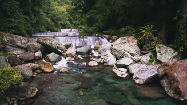 Прекрасний Каньйон Національному Парку Ущелини Тароко Тайвань — стокове відео