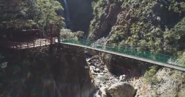 Mooie Canyon Taroko Gorge National Park Taiwan — Stockvideo