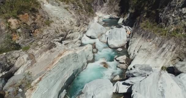 Schöne Schlucht Taroko Gorge National Park Taiwan — Stockvideo