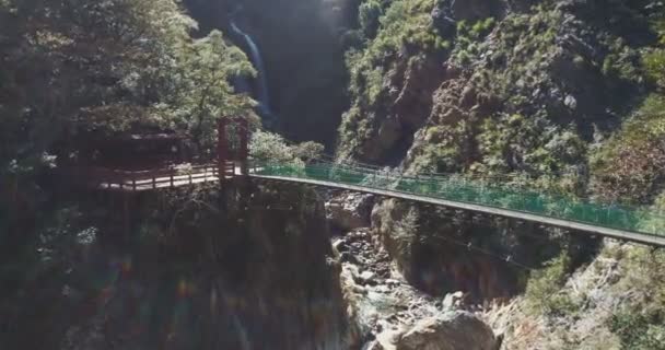 Gyönyörű Kanyon Taroko Szurdok Nemzeti Parkban Tajvan — Stock videók