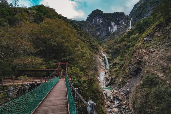 Parque Nacional Del Desfiladero Taroko Taiwán Hermosa Vista — Foto de Stock