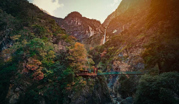 Taroko Φαράγγι Εθνικό Πάρκο Ταϊβάν Όμορφη Θέα — Φωτογραφία Αρχείου